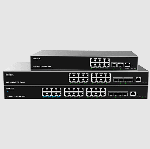 Layer 3 Managed Network Switch, 24x GbE RJ45, 4x SFP+, stackable, optional redundant PSU