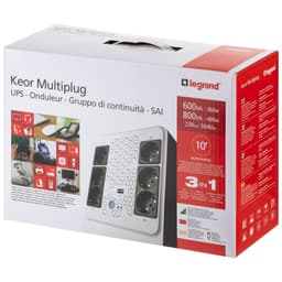 Keor multiplug Line interactive UPS 800 VA - 480 W - 4+2 German standard output sockets